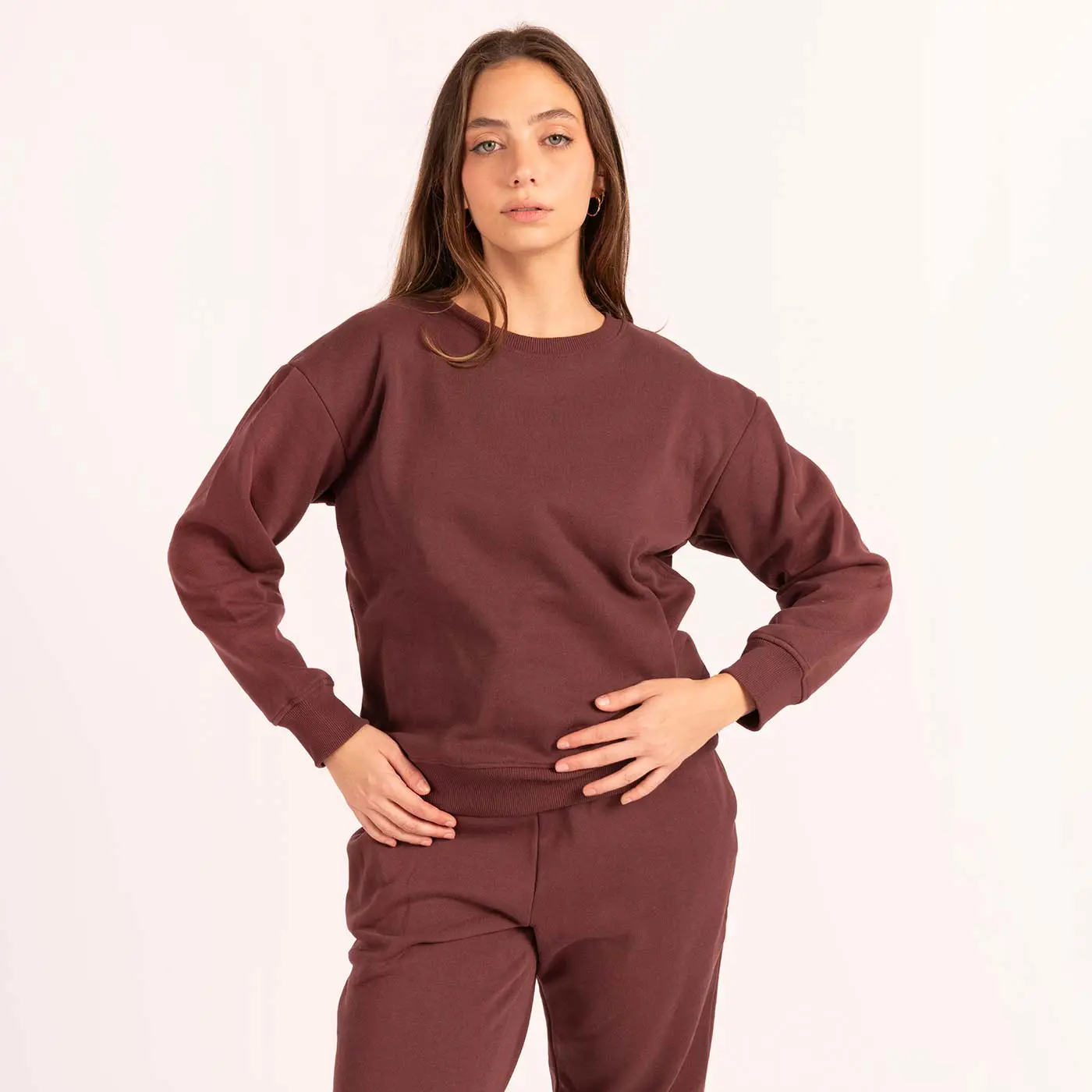 סווטשירטים וקפוצ'ונים בורדו S