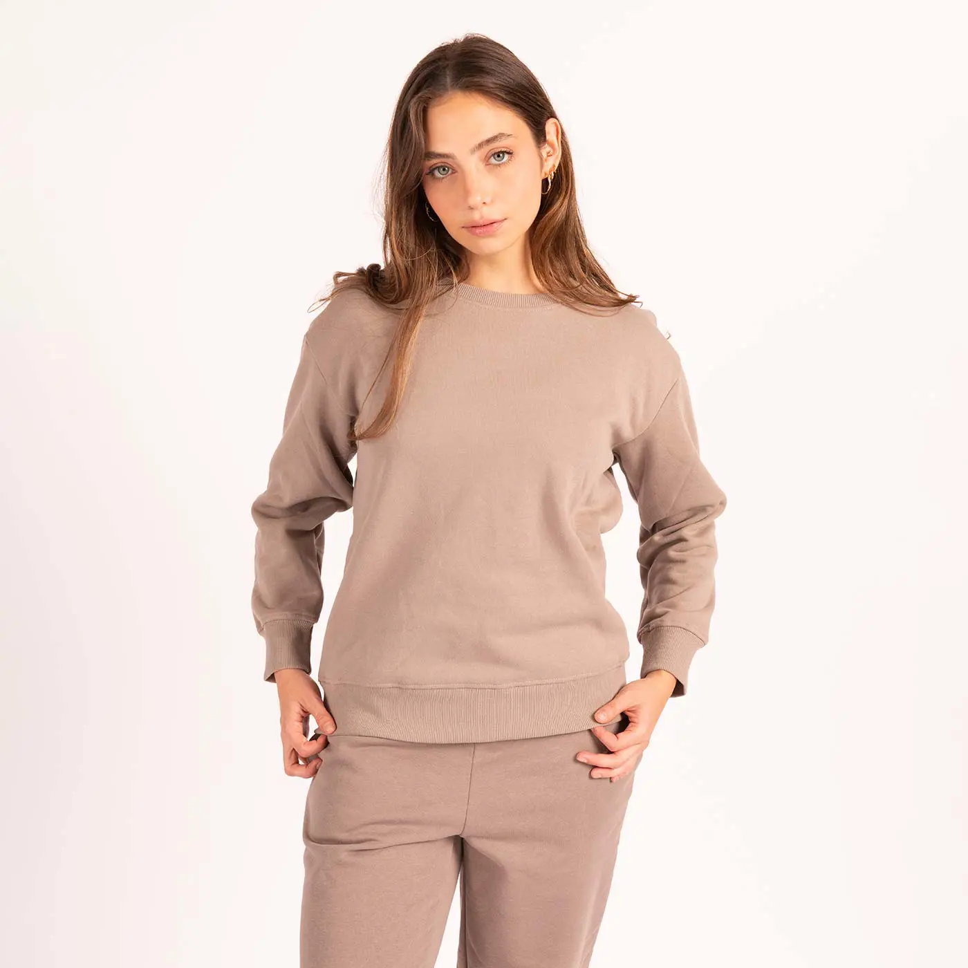 סווטשירטים וקפוצ'ונים חאקי L