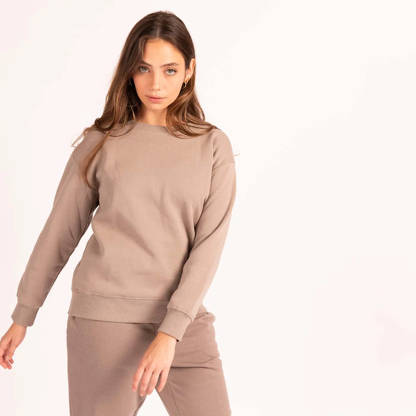 סווטשירטים וקפוצ'ונים חאקי L