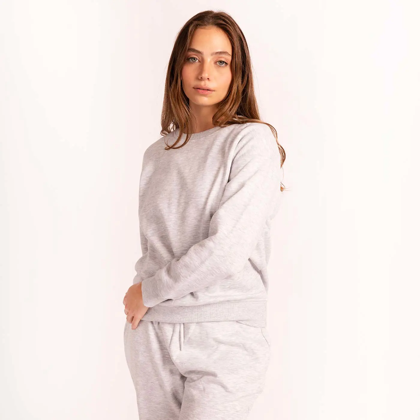 סווטשירטים וקפוצ'ונים אפור מלאנג S