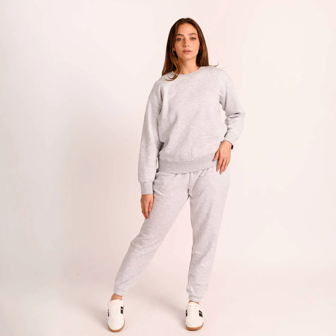 סווטשירטים וקפוצ'ונים אפור מלאנג S