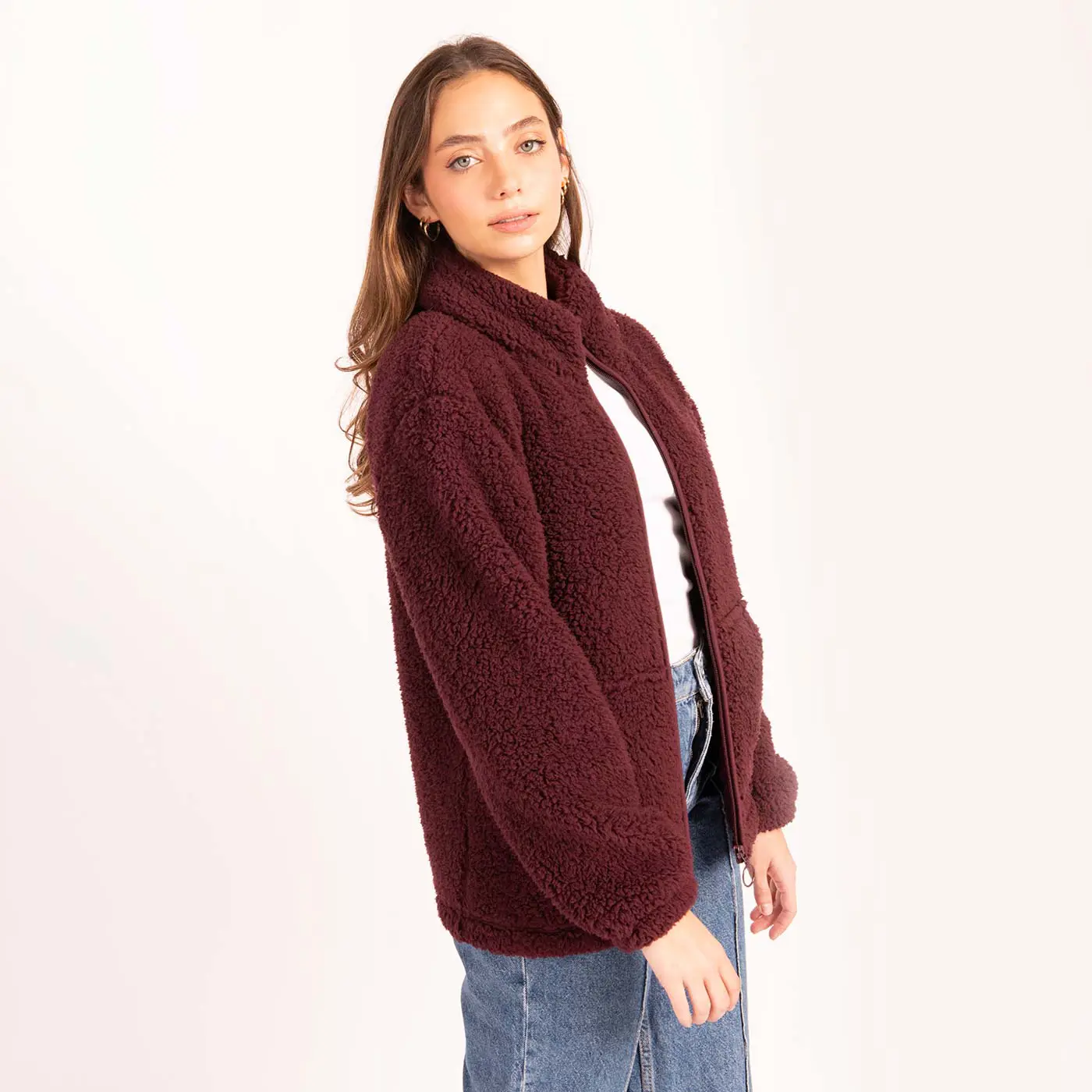 ג"קטים ומעילים בורדו XL