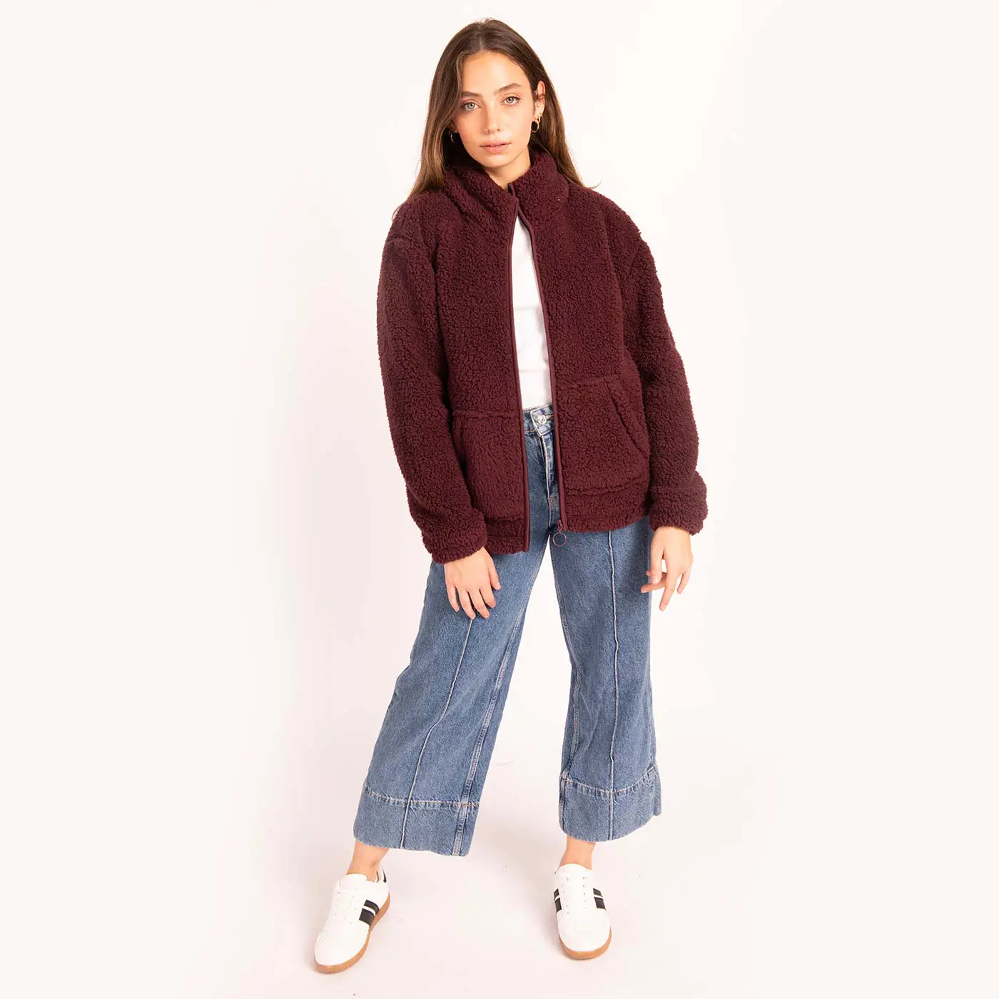 ג"קטים ומעילים בורדו XL