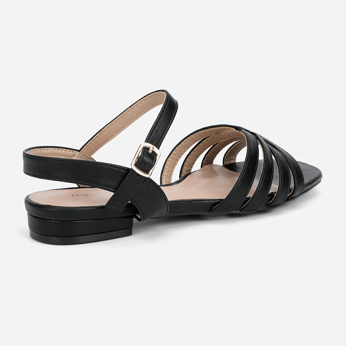 סנדל שטוח שחור 38