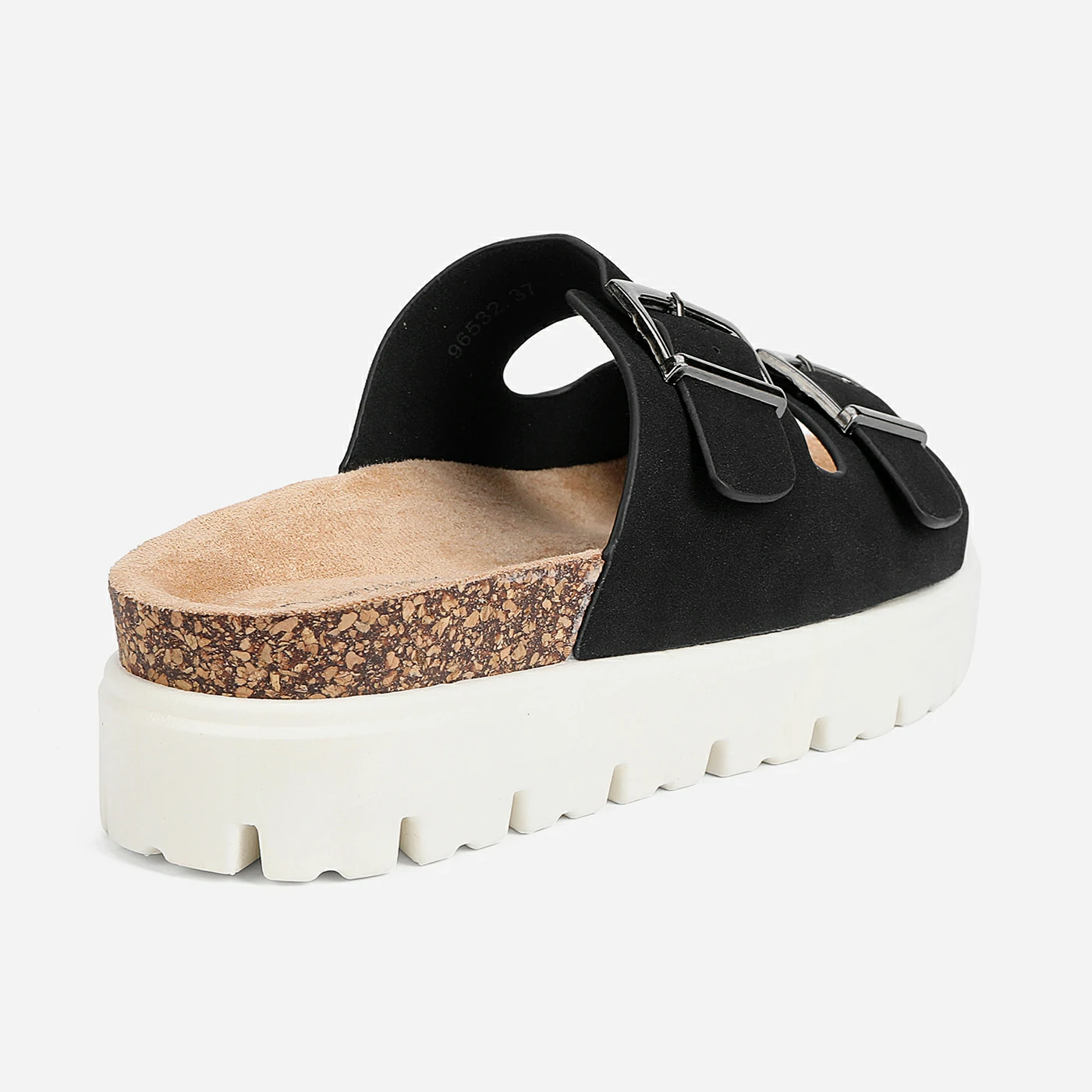 כפכף פלטפורמה שחור 37