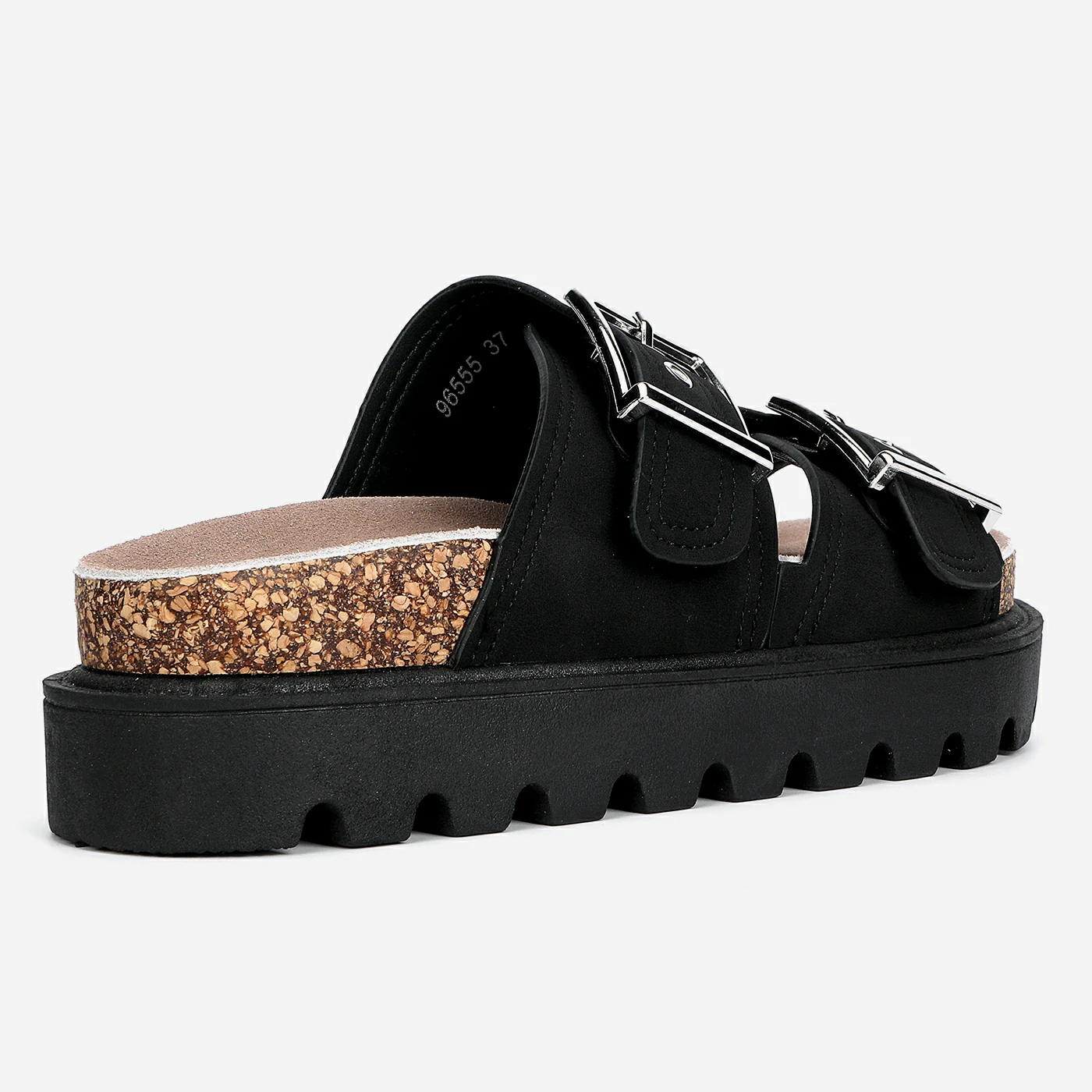 כפכף פלטפורמה שחור 40