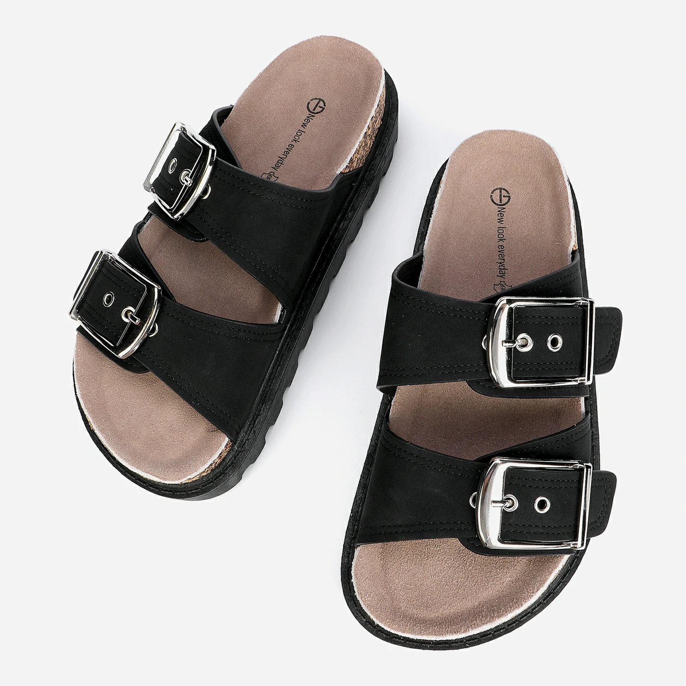 כפכף פלטפורמה שחור 40