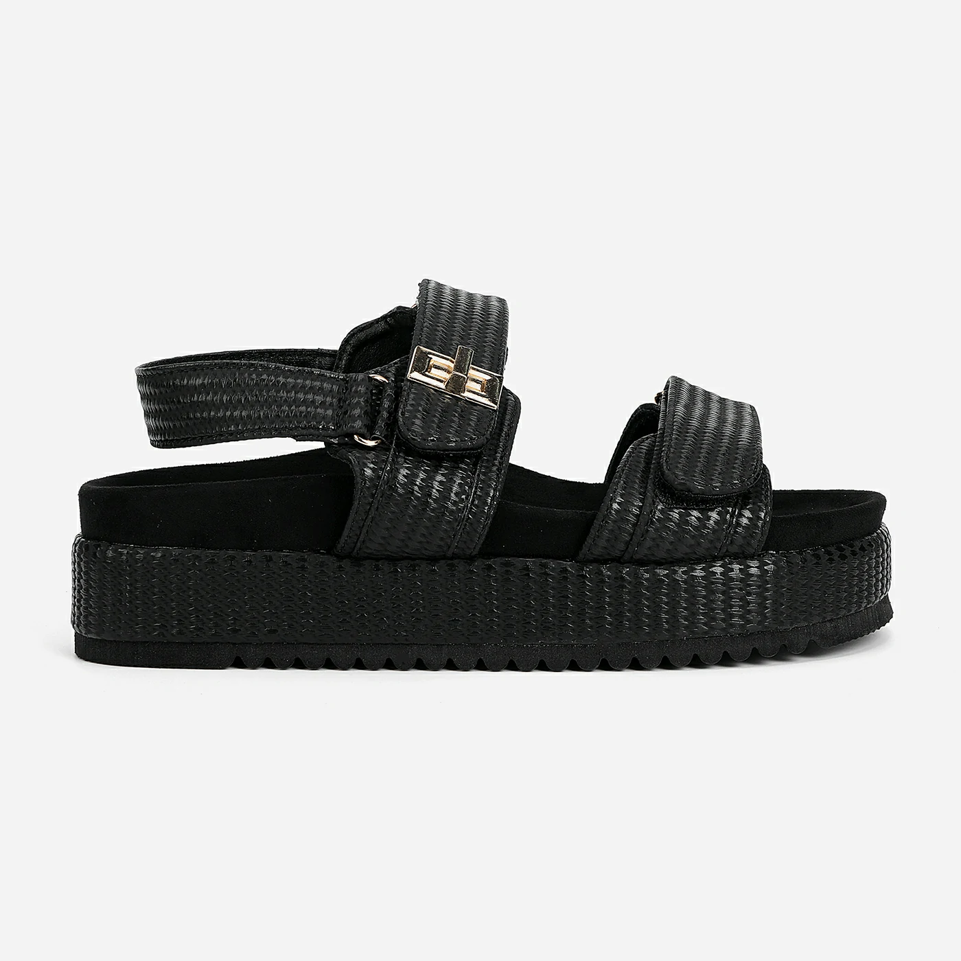 סנדל פלטפורמה שחור 41