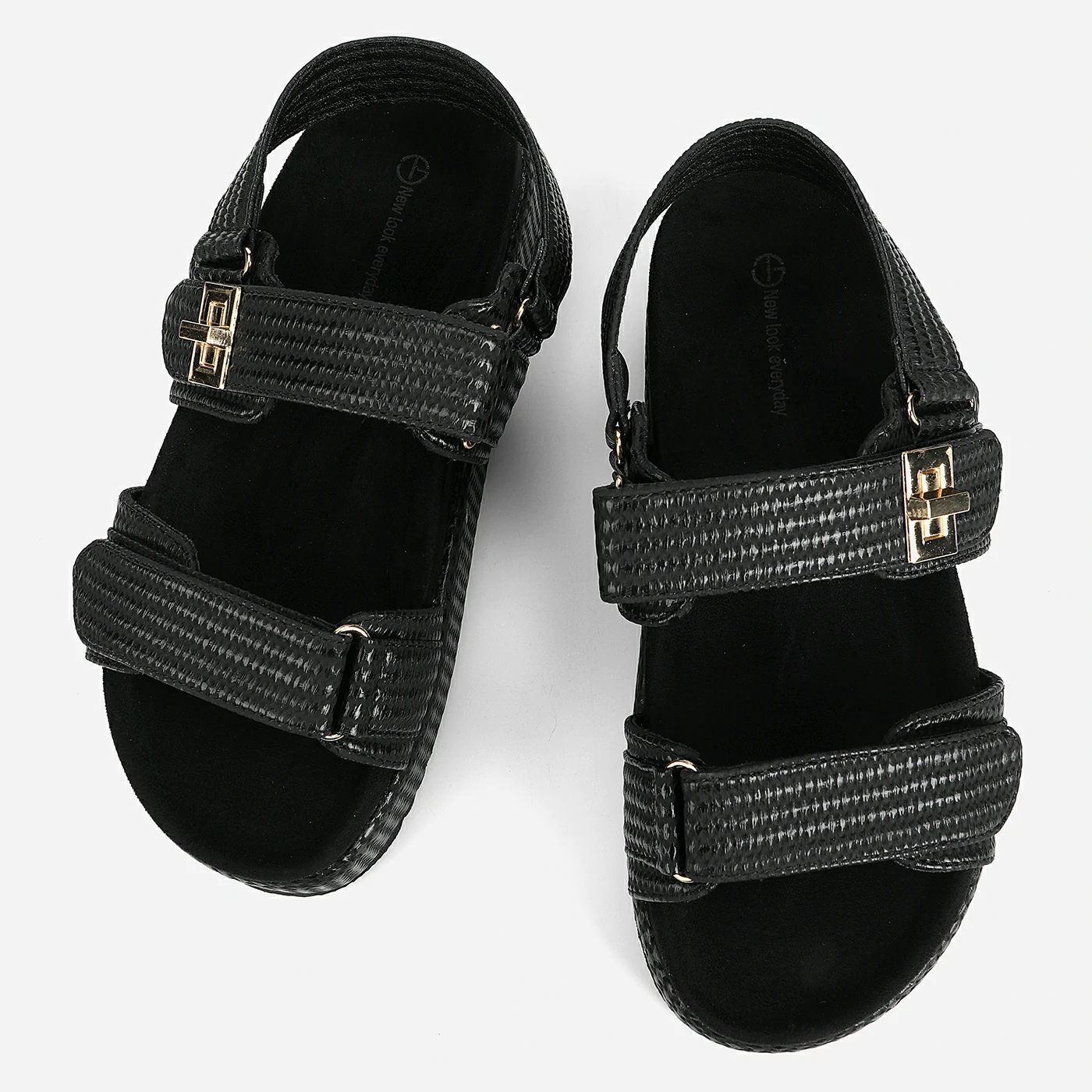 סנדל פלטפורמה שחור 41