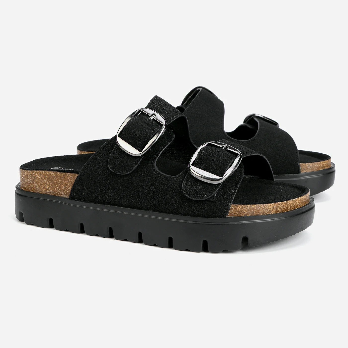 כפכף פלטפורמה שחור 38