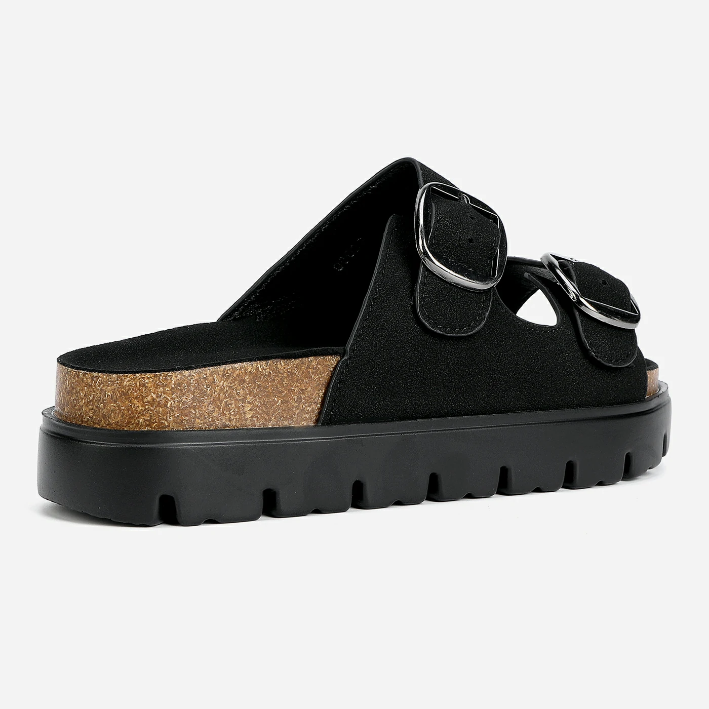 כפכף פלטפורמה שחור 38