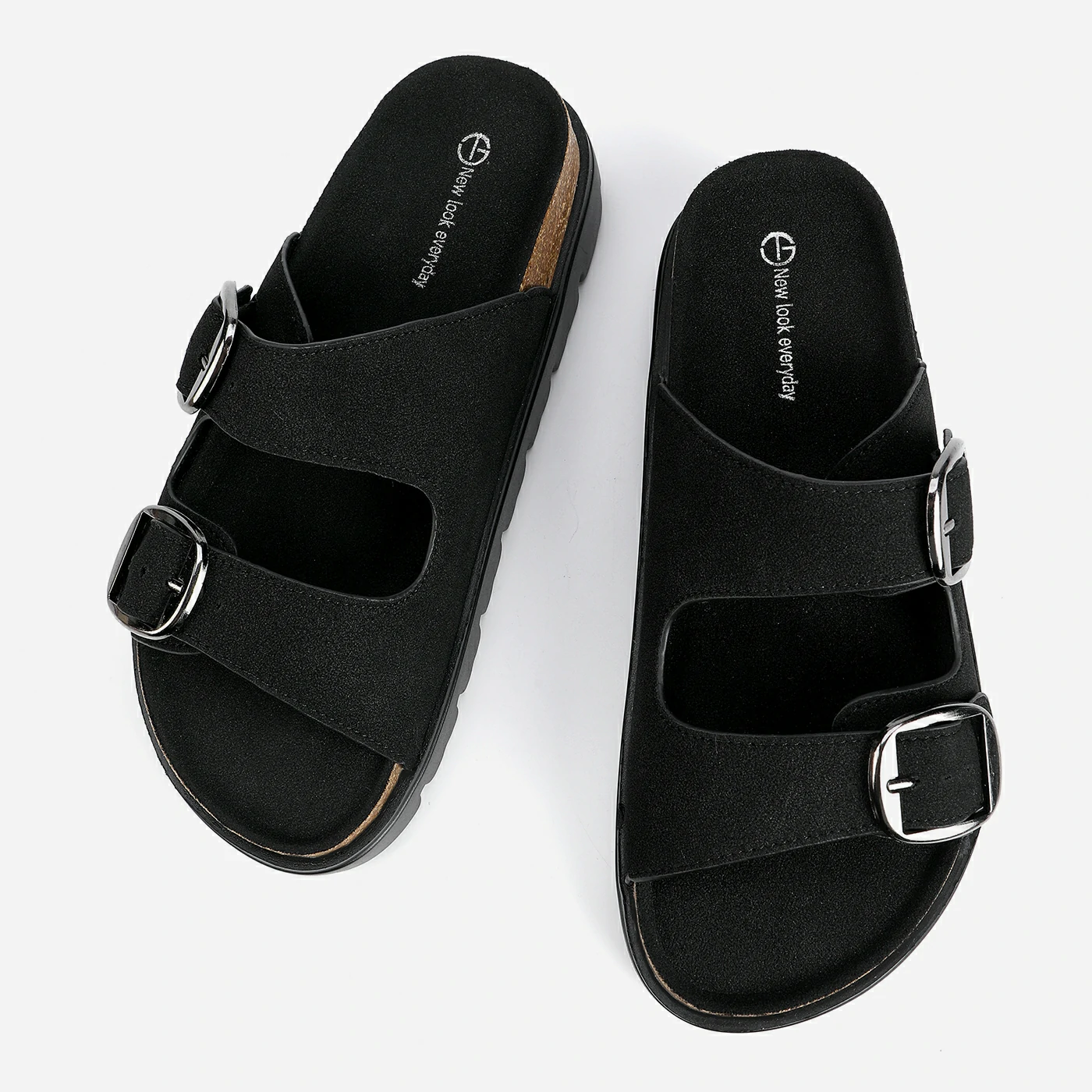 כפכף פלטפורמה שחור 38