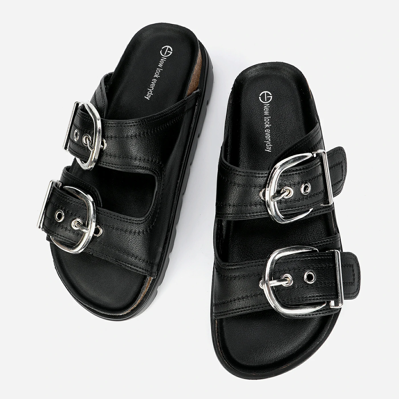 כפכף פלטפורמה שחור 41