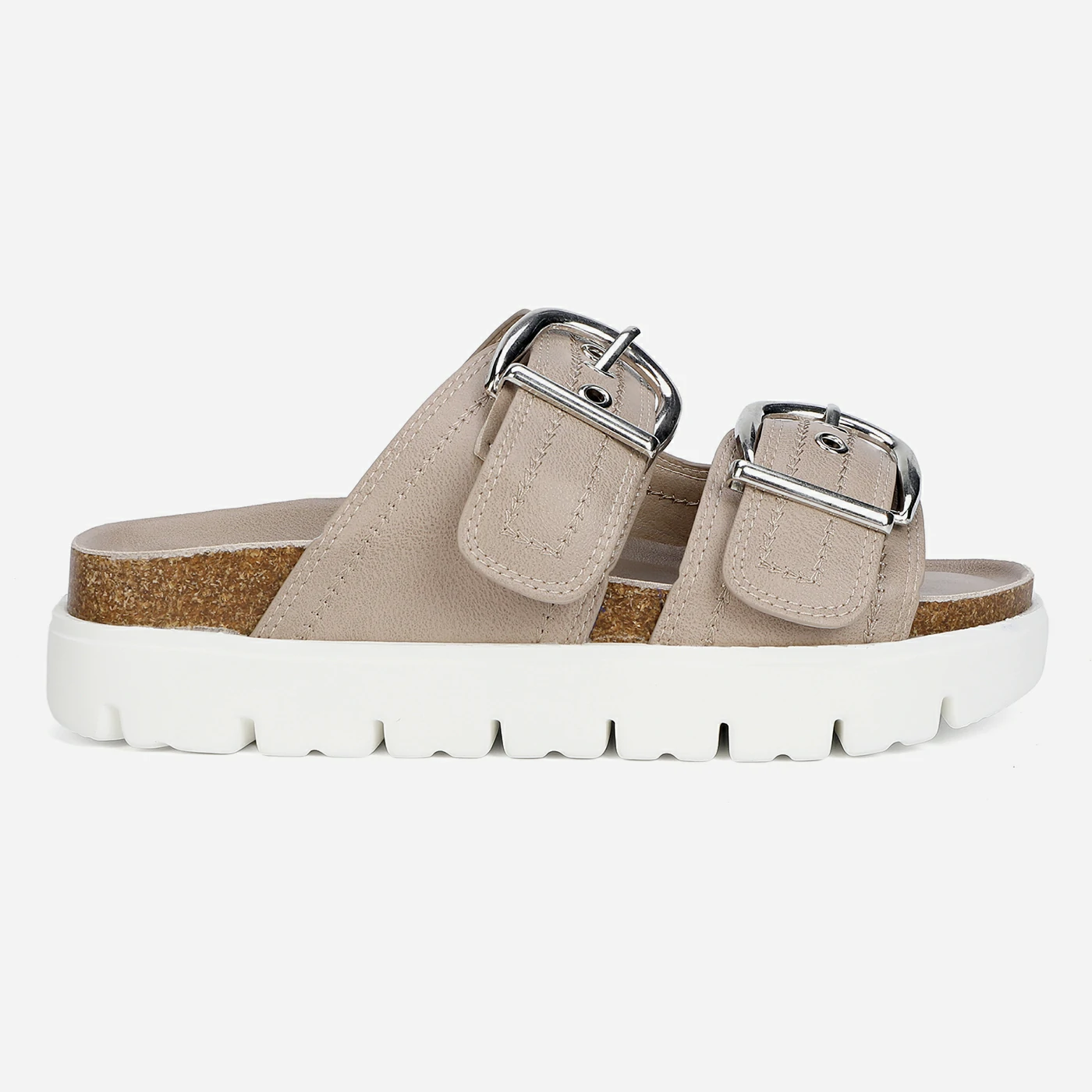 כפכף פלטפורמה חאקי 39