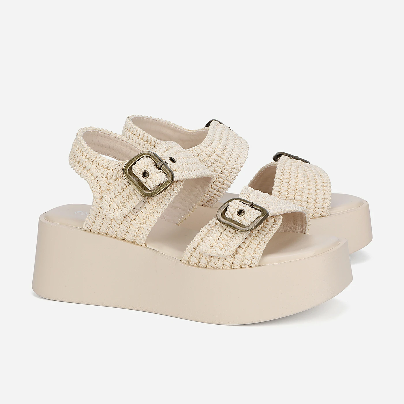 סנדל פלטפורמה בז 38