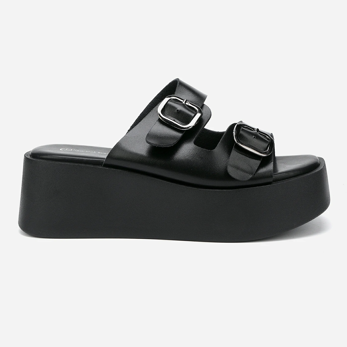 כפכף פלטפורמה שחור 36