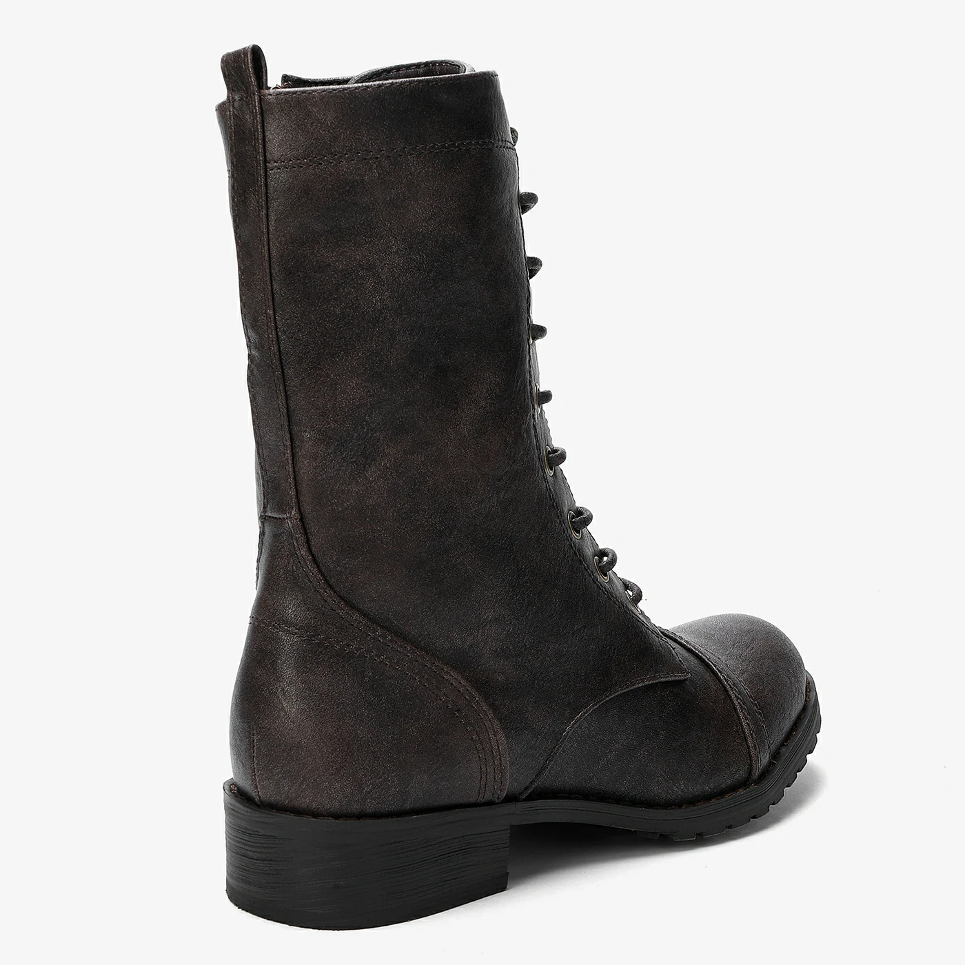 מגף שטוח חום 37