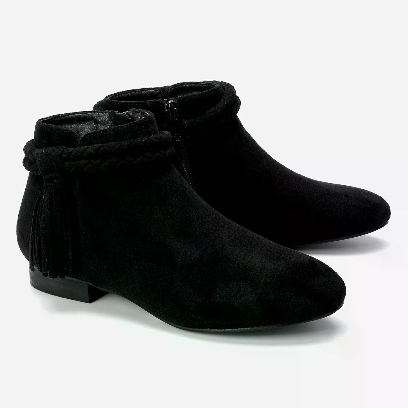 מגפון שטוח שחור 36