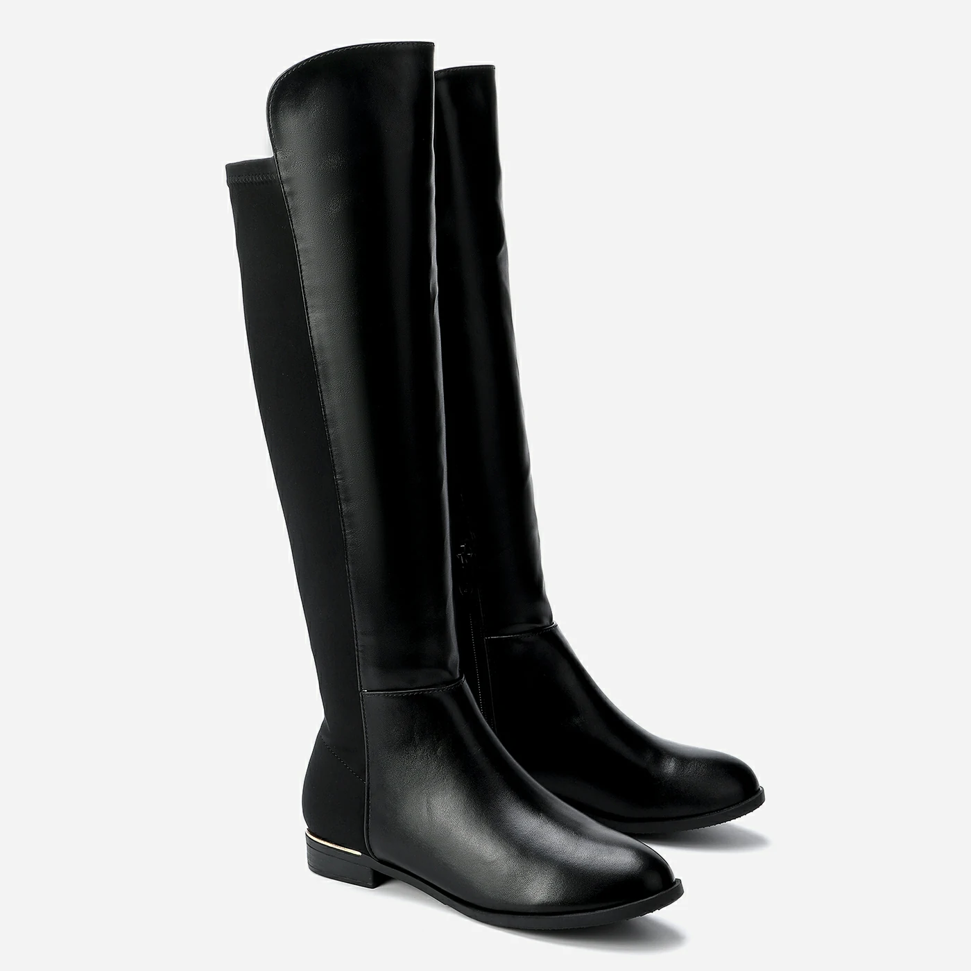 מגף שטוח שחור 40