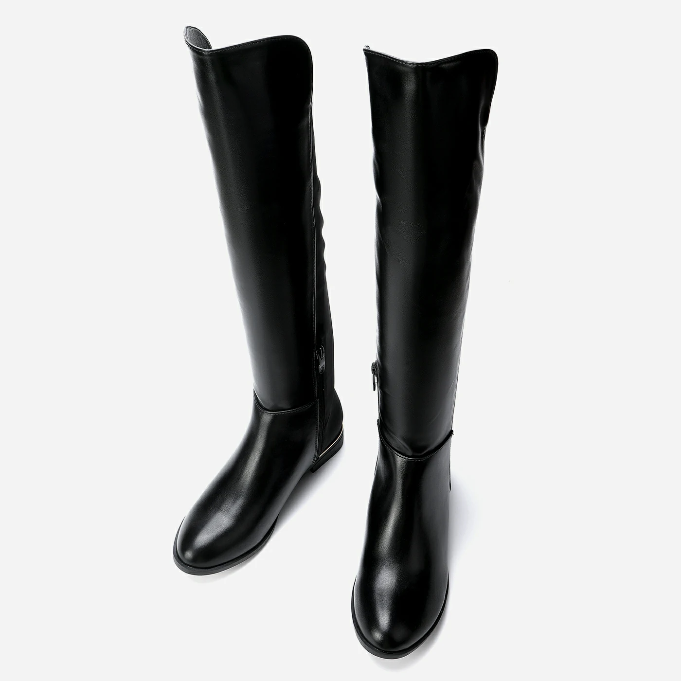 מגף שטוח שחור 40