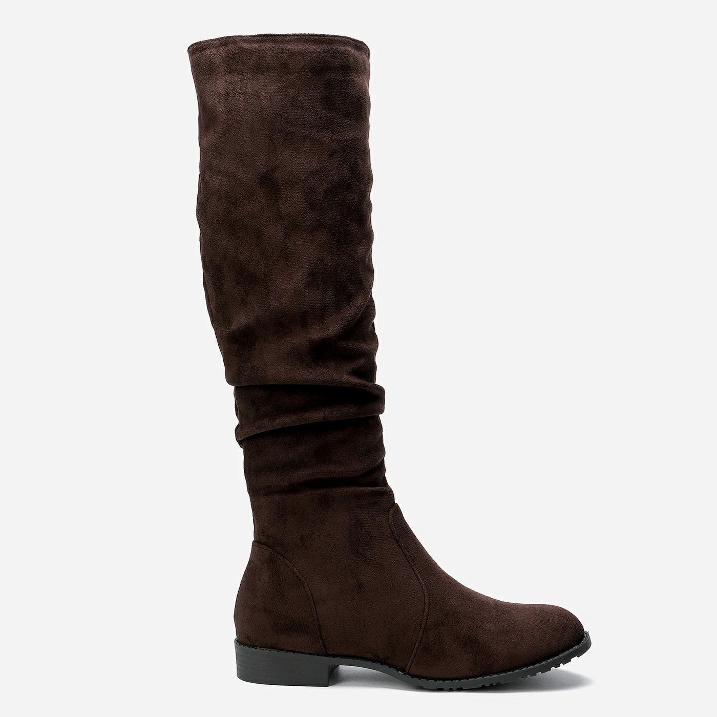 מגף שטוח חום 38