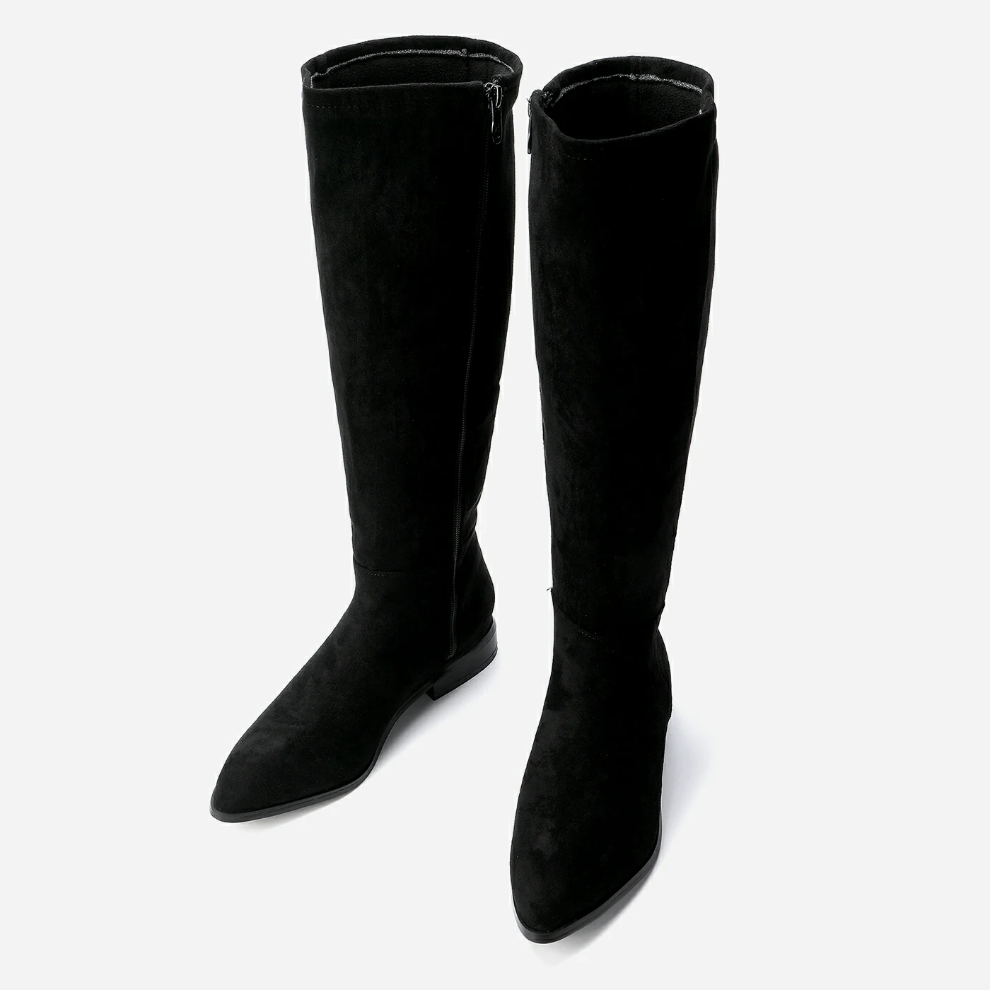 מגף שטוח שחור 36