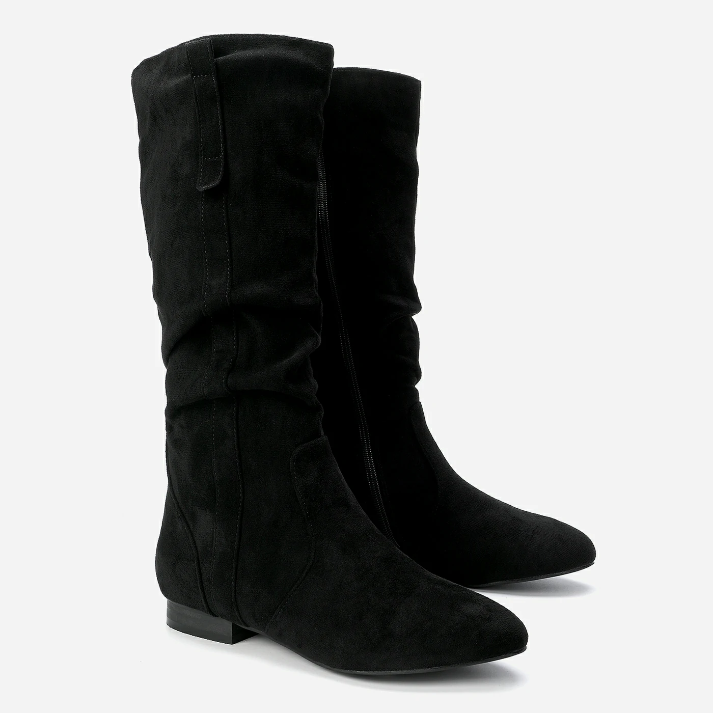 מגף שטוח שחור 38