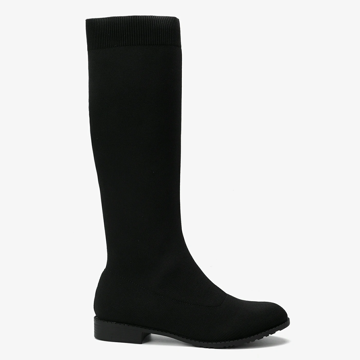 מגף שטוח שחור 36