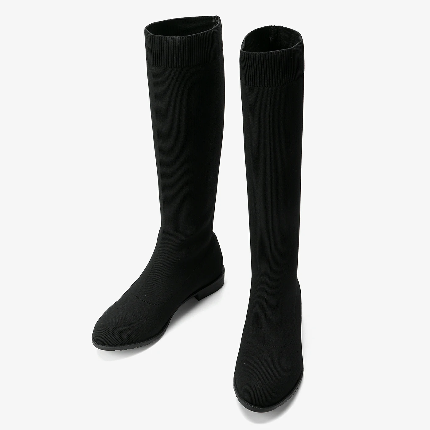 מגף שטוח שחור 36