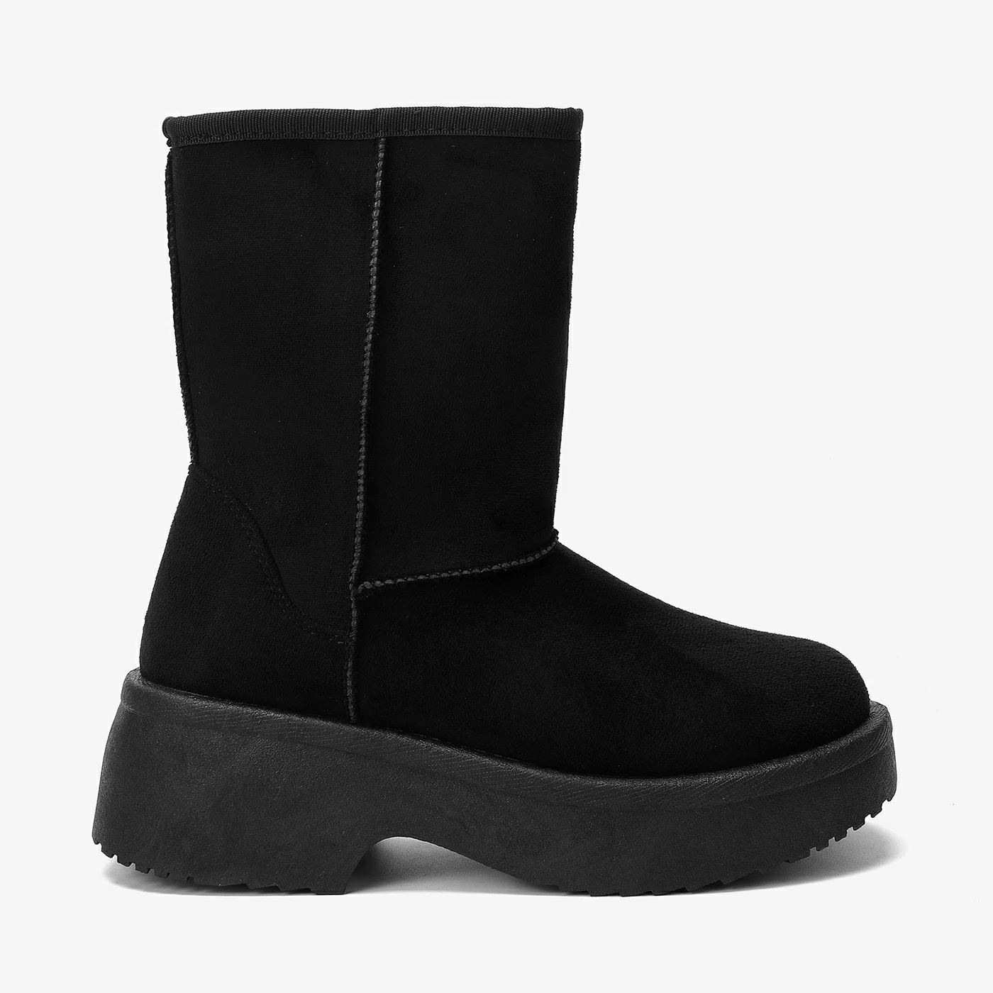 מגף עקב שחור 40