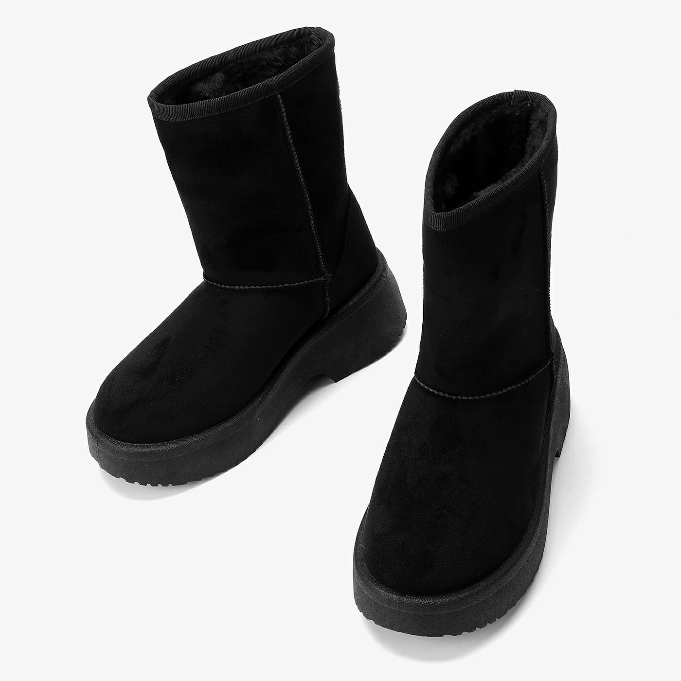 מגף עקב שחור 40