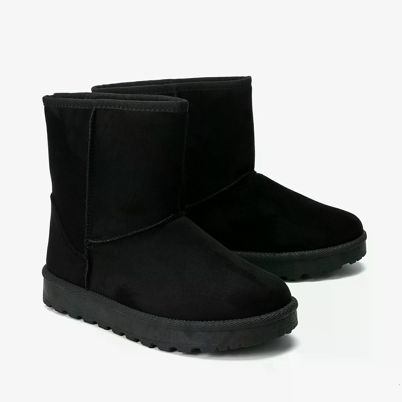 מגף שטוח שחור 40