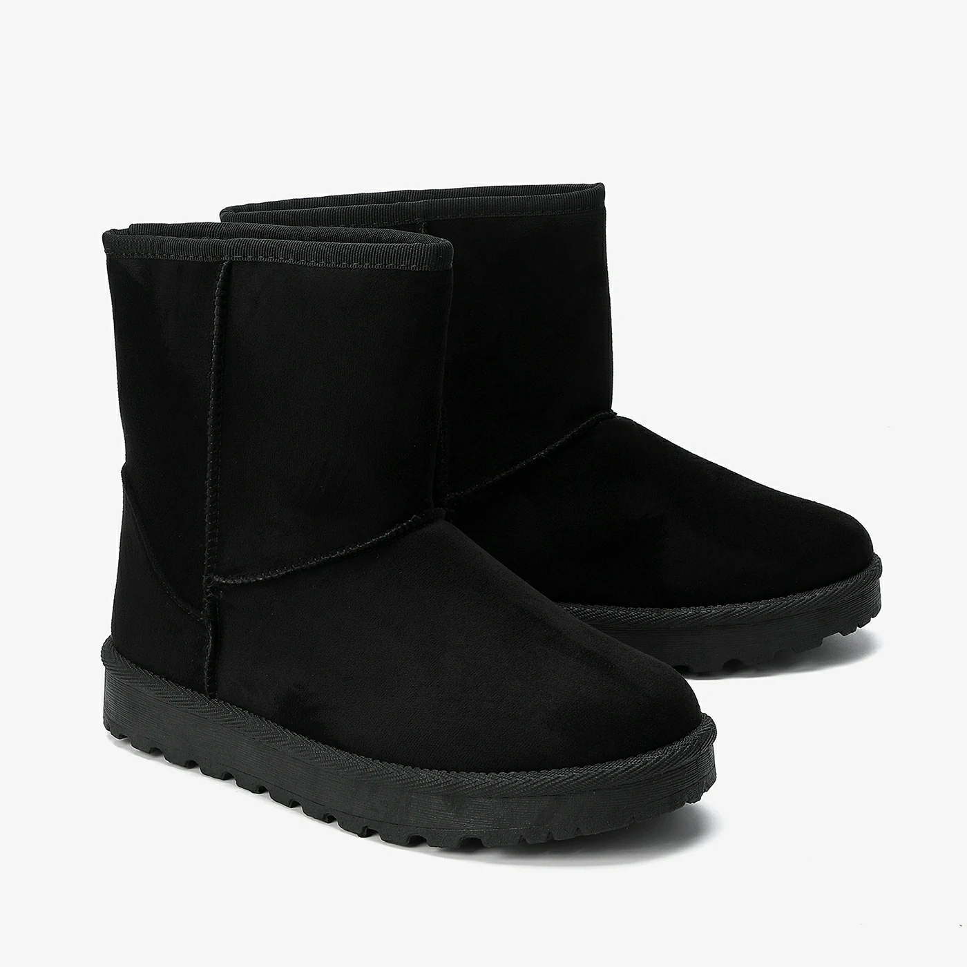 מגף שטוח שחור 38