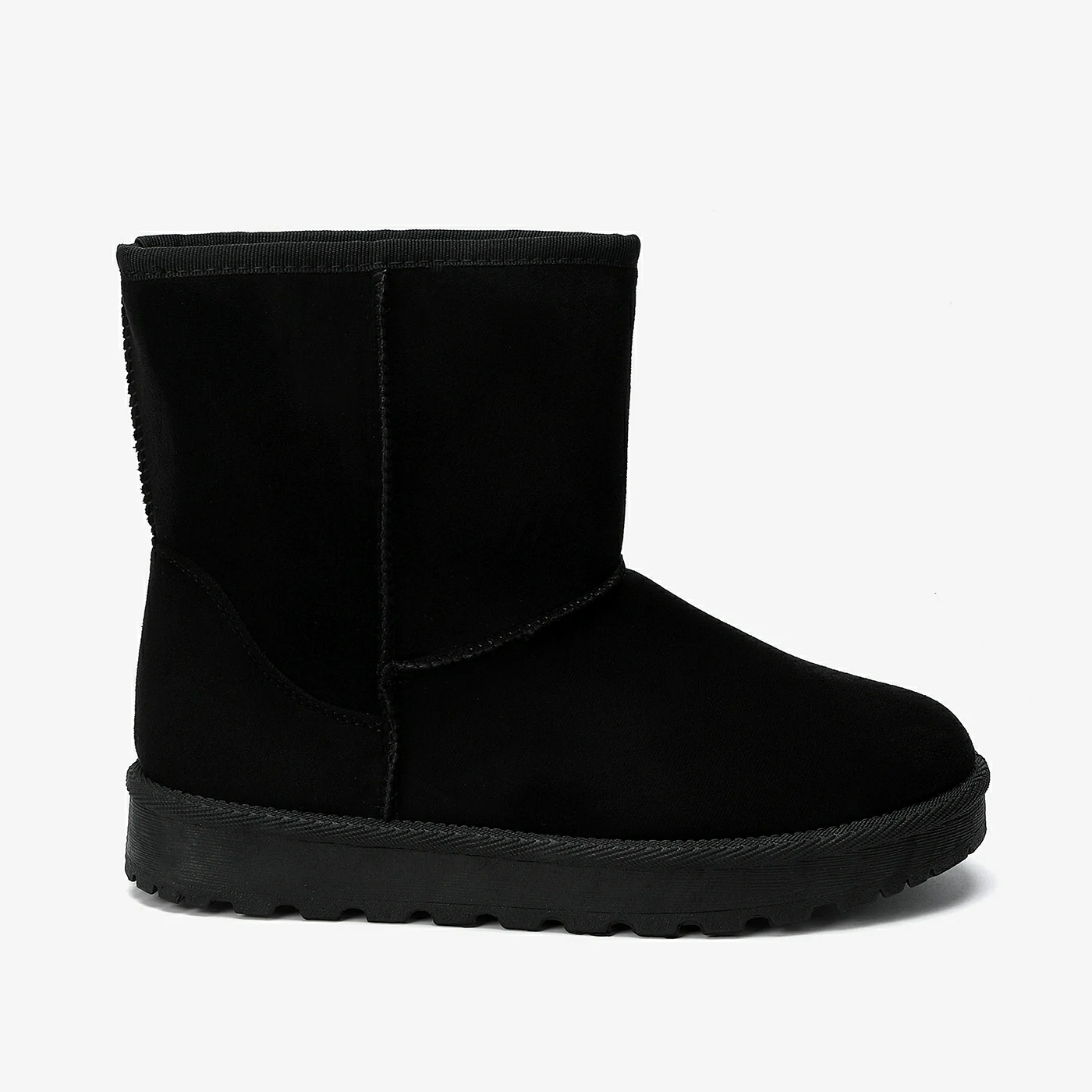 מגף שטוח שחור 38