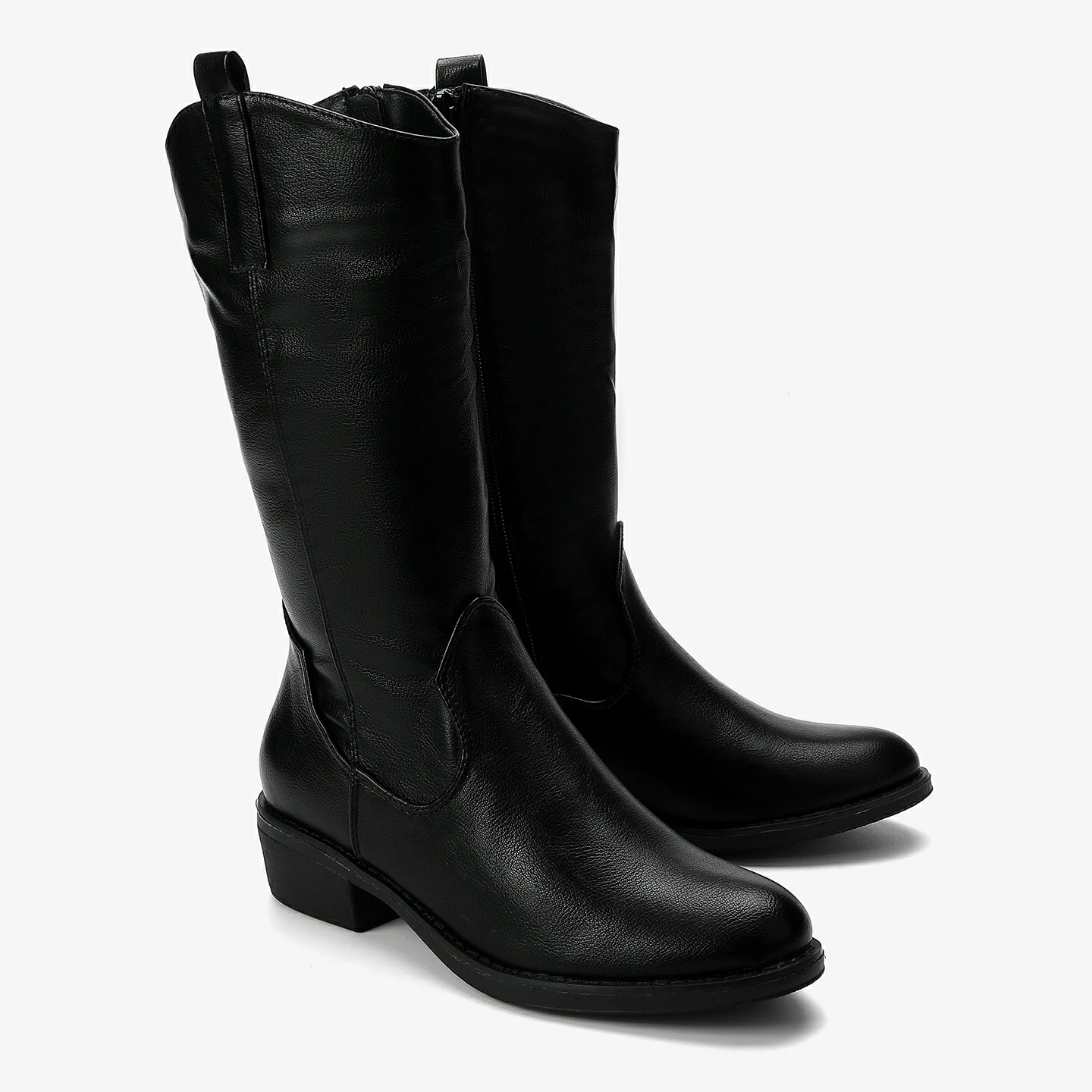 מגף עקב שחור 37