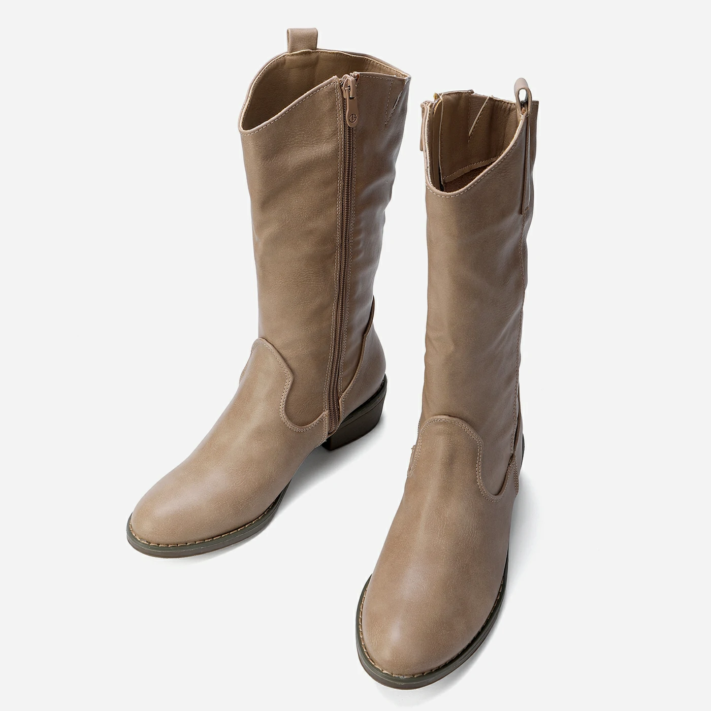 מגף עקב חאקי 41