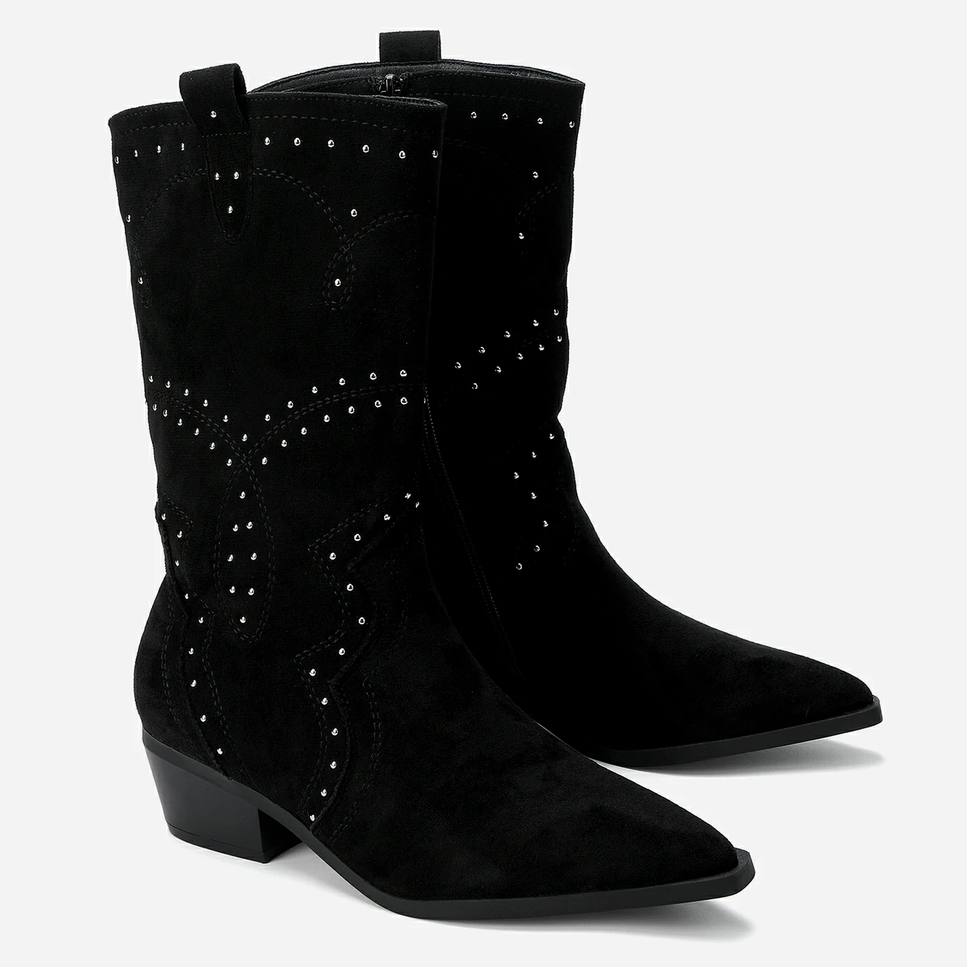 מגף עקב שחור 41