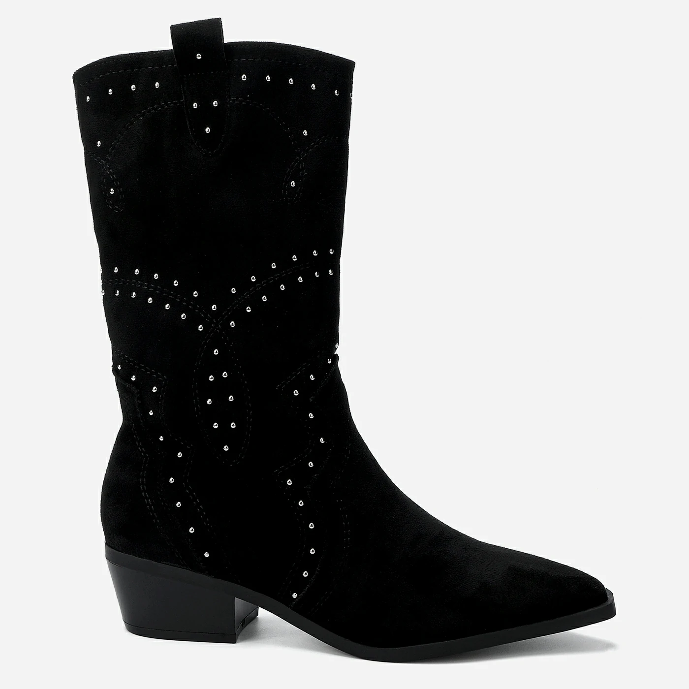 מגף עקב שחור 41