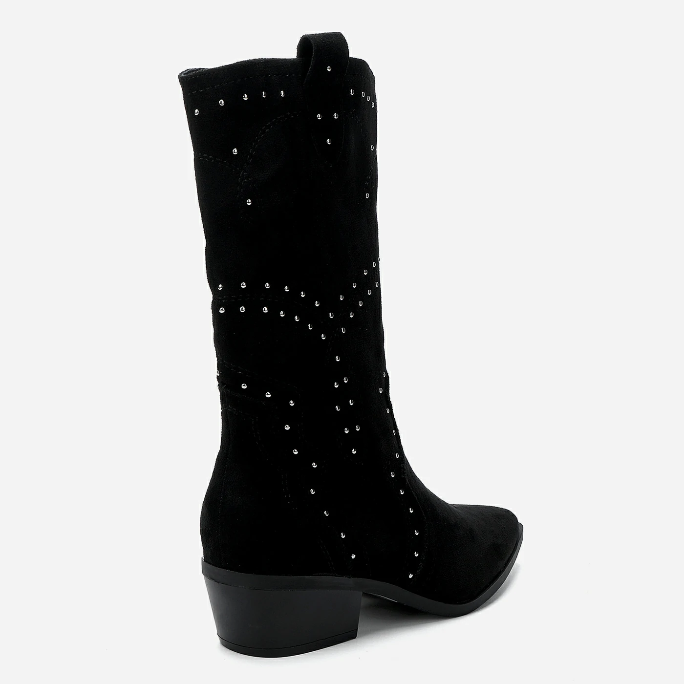 מגף עקב שחור 41