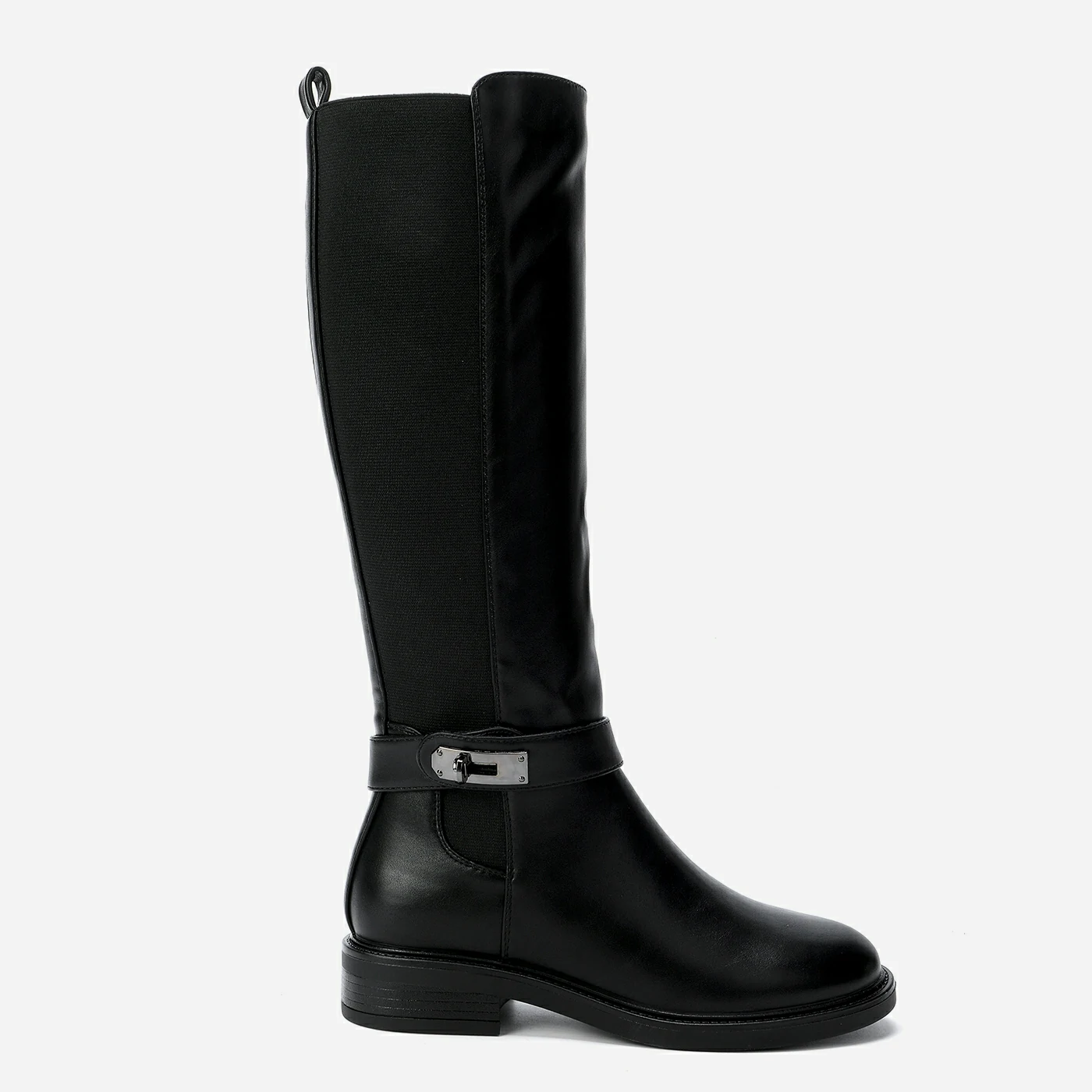 מגף שטוח שחור 36