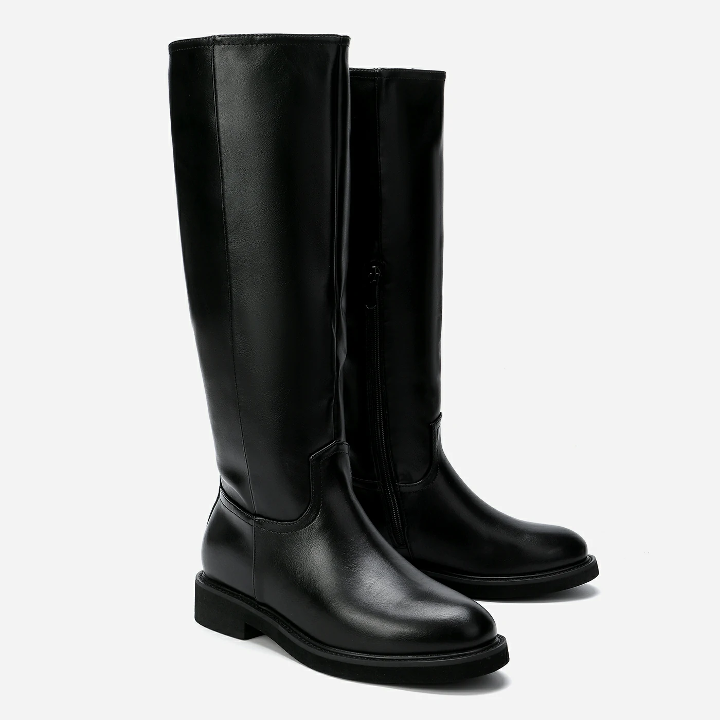 מגף שטוח שחור 38