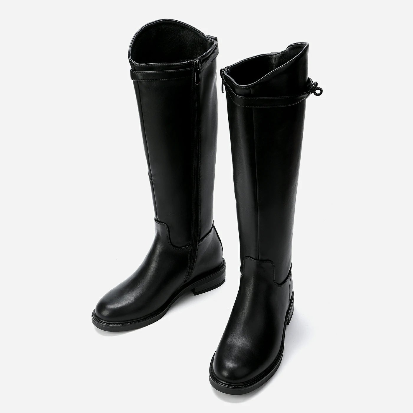 מגף שטוח שחור 38