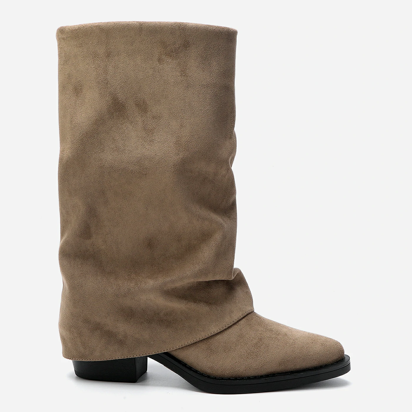 מגף עקב חאקי 38