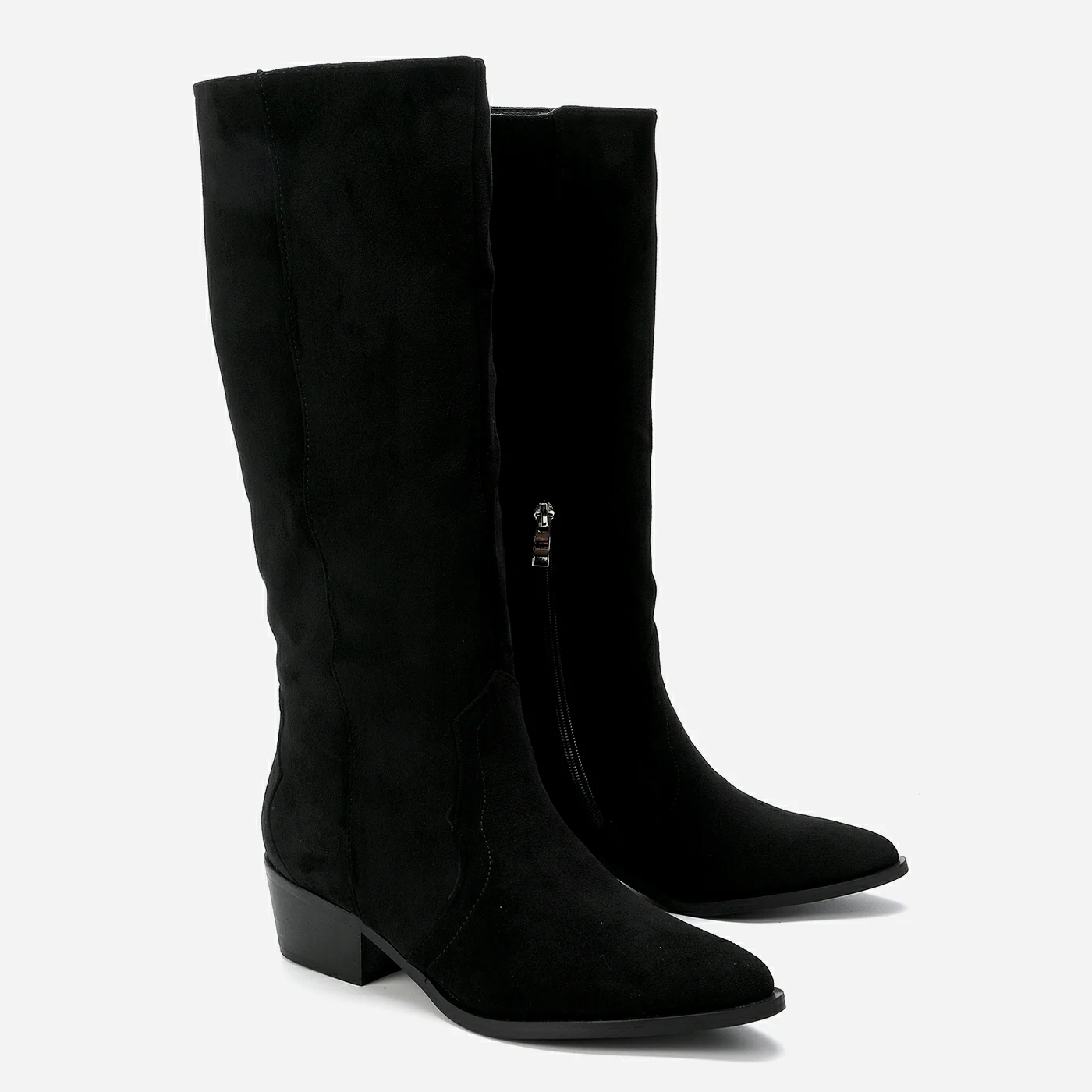 מגף עקב שחור 36