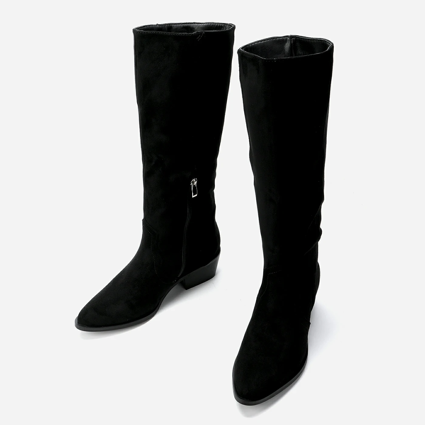 מגף עקב שחור 36