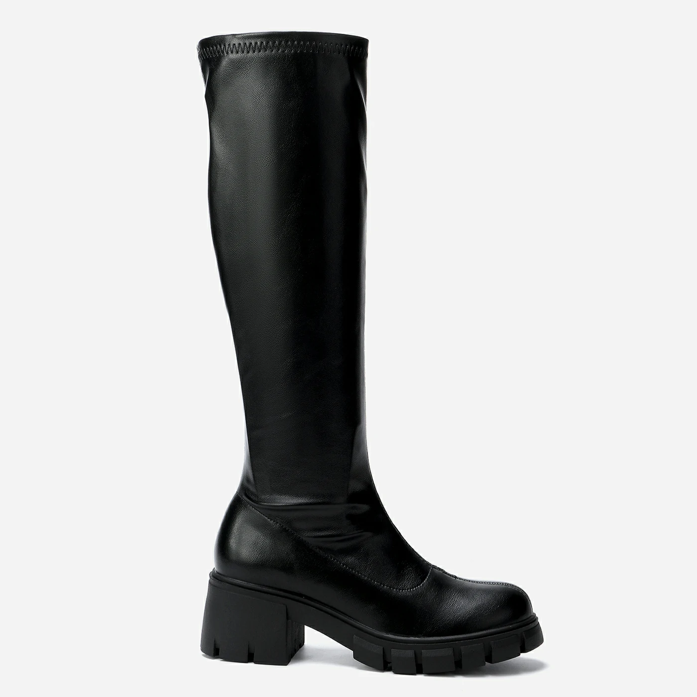 מגף עקב שחור 37