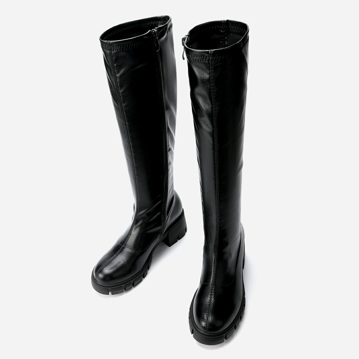 מגף עקב שחור 37