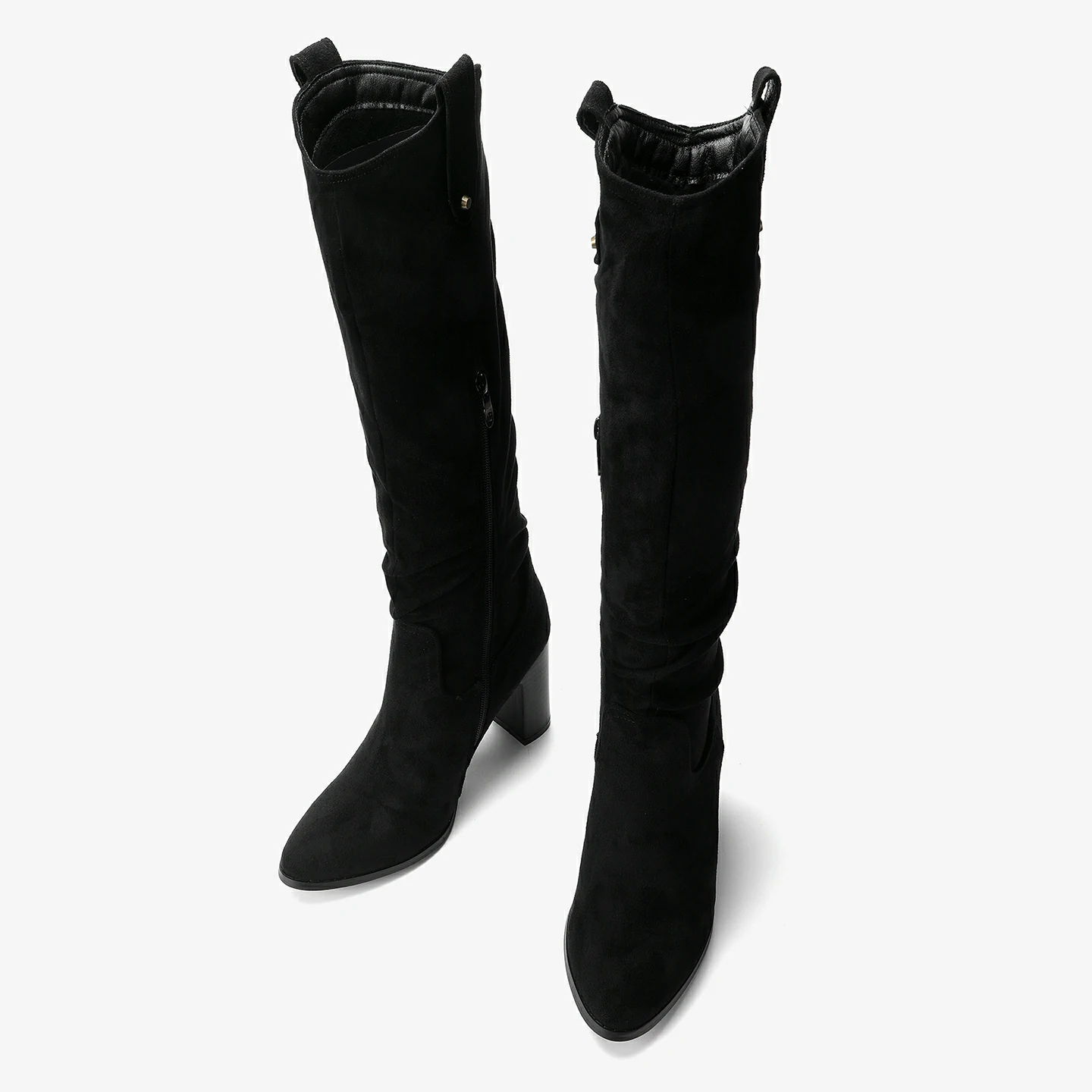 מגף עקב שחור 36