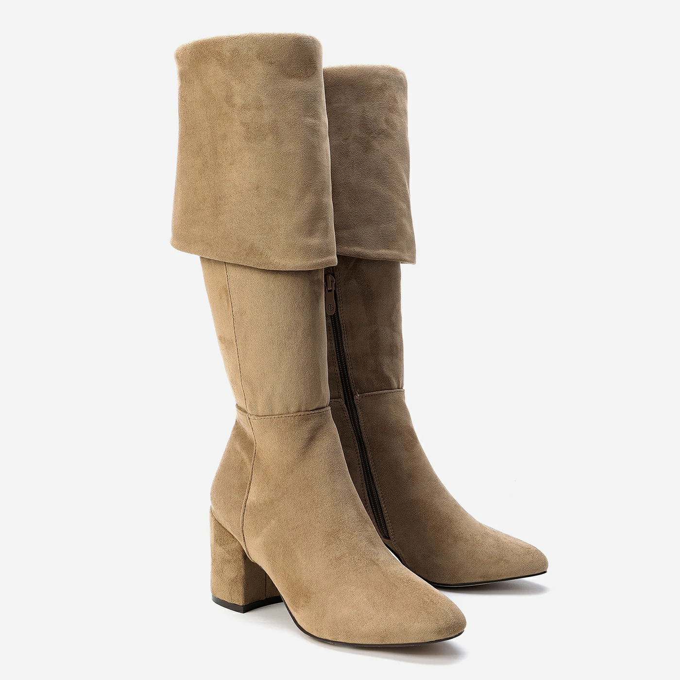 מגף עקב חאקי 38