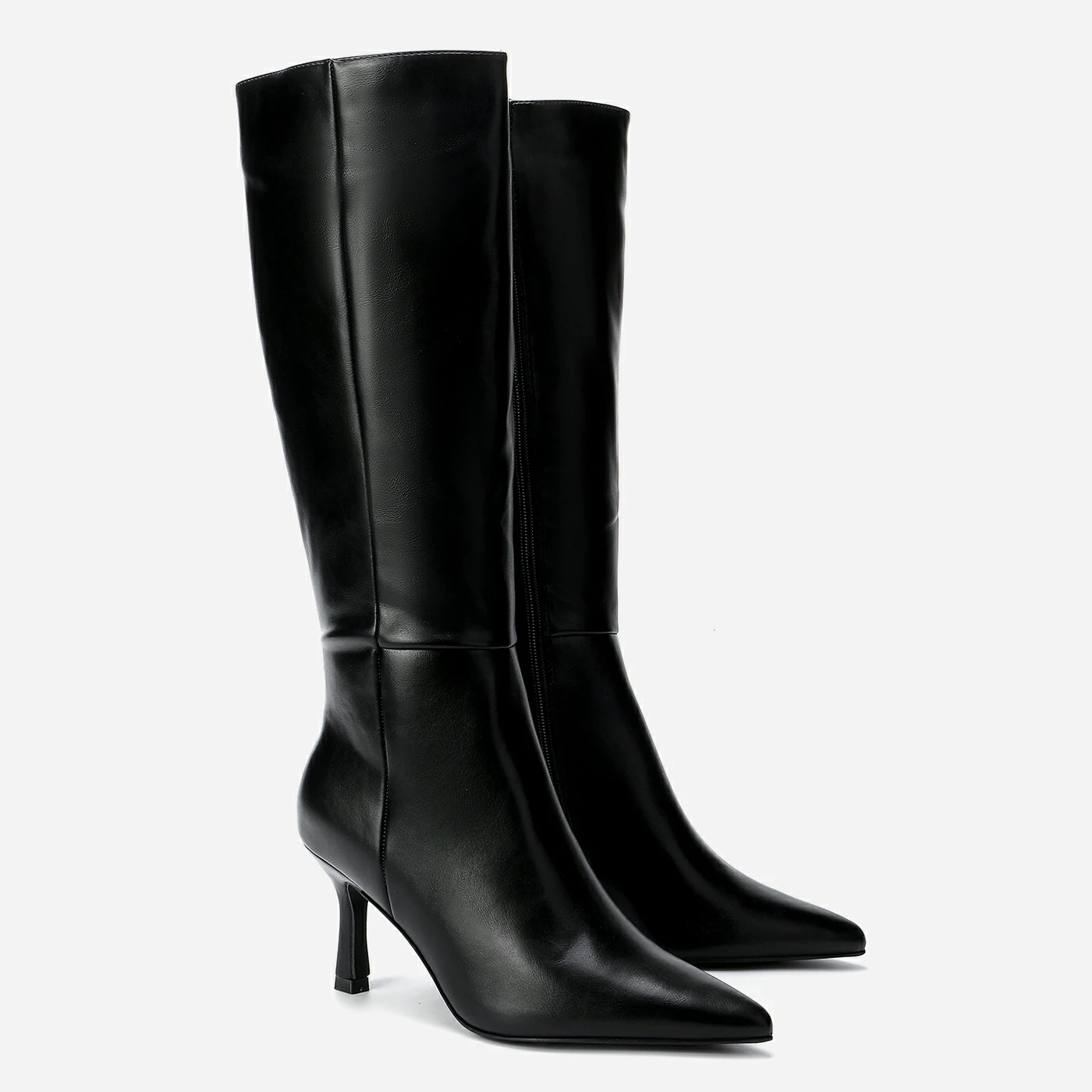 מגף עקב שחור 41